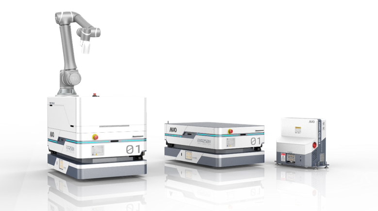 EZPay數位開發的自主式移動機器人（AMR250M），搭配全向輪並結合AI演算法、2D LiDAR、3D攝影機等技術，協助客戶實現產線全自動化